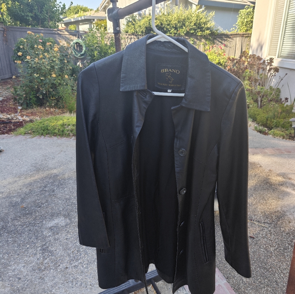 Italian Black Leather Jacket